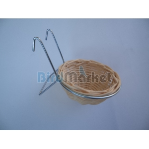 Φωλιά Πλεκτή Με Μεταλλικό Στήριγμα 10cm