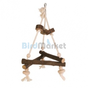 Koύνια Ξύλινη Με Σχοινιά Large